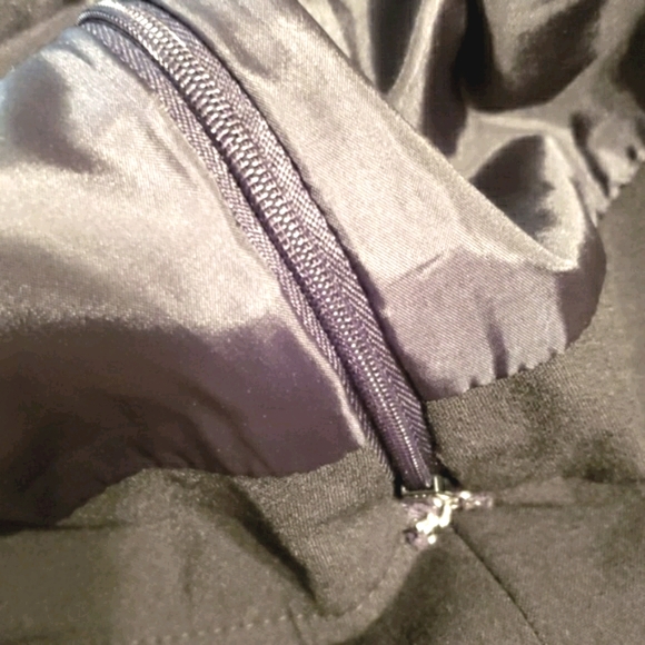 AGB BLACK 4-PANEL SKIRT KICK PLEAT BOTTOM SZ 14 - Picture 8 of 8